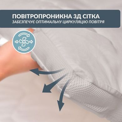 Наматрацник "Подвійний" з повітропроникною мембраною євро розмір, 160х200